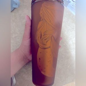 (New) cup original from downtown Seattle Starbucks Store. Light brown color